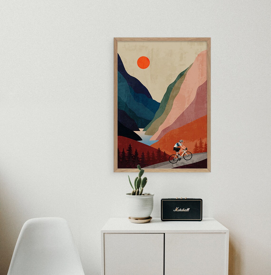 Cycling Art Print, Sports-Inspired Wall Decor - Image 3