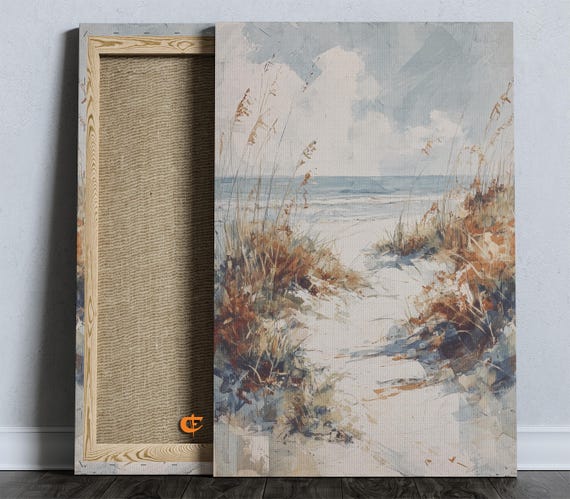 Beach Pathway Wall Art Coastal Dunes And Ocean Breeze Scene Seaside Trail With Sand Grasses Tranquil Shore Horizon Nautical Summer 1079