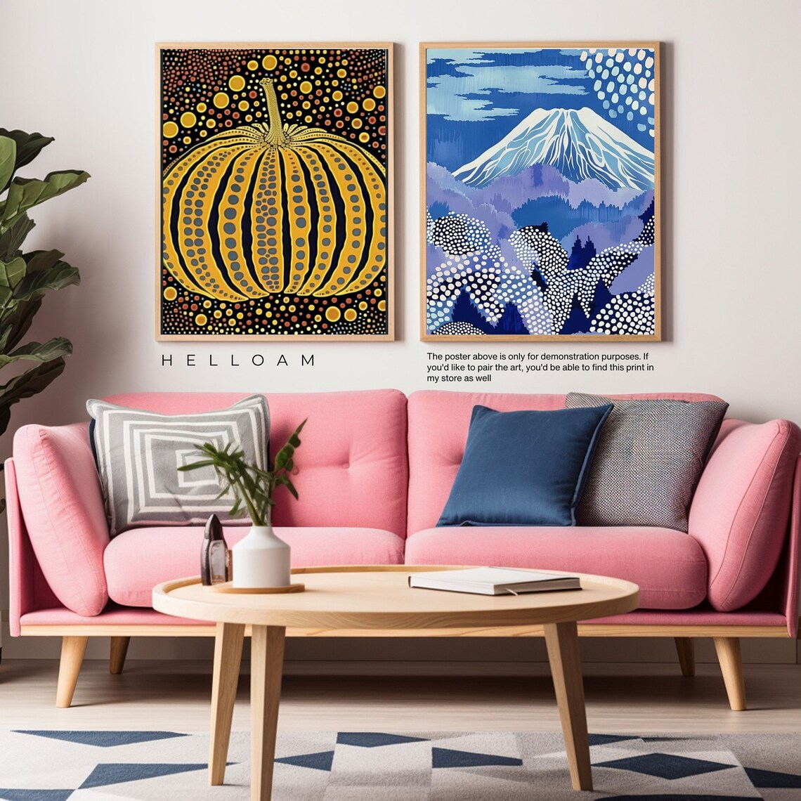 Japandi Abstract Wall Art Poster, Gallery Style - Image 2