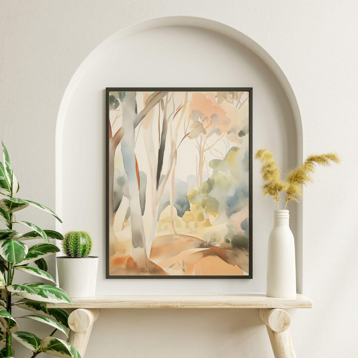 Australian Tree Landscape Abstract Print, Eucalyptus - Image 2