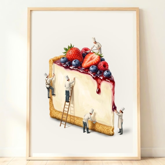 Strawberry Cheesecake, Sweet Food Poster