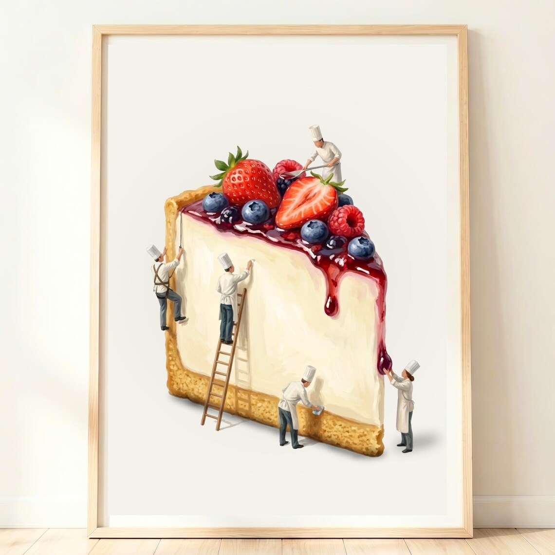 Strawberry Cheesecake, Sweet Food Poster