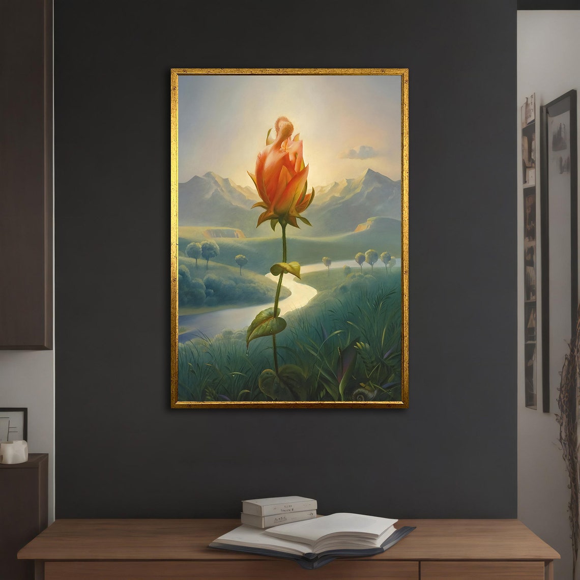 Secret Scented Flower Wall Decor Vladimir Kush Art Vladimir Kush Reproduction Painting Vladimir Kush Painting Vladimir Kush Art - Image 2