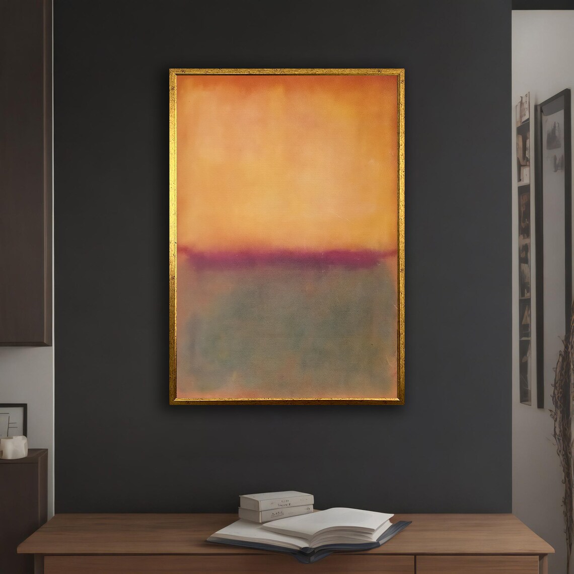 Mark Rothko-Inspired Yellow and Red Art Print - Image 3