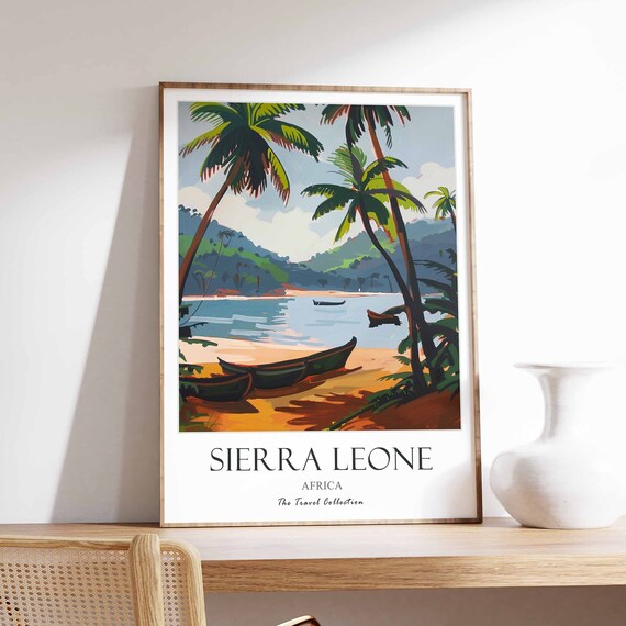 Sierra Leone Poster, West Africa Decor