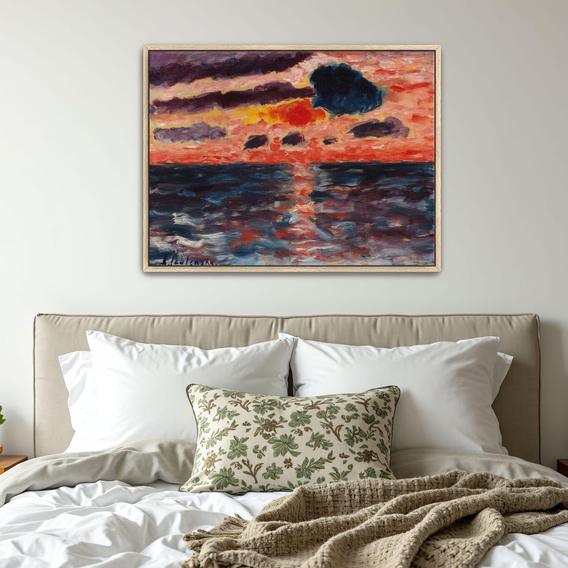 Alexej Von Jawlensky Vivid Sunset Over A Dark Rolling Sea Poster - Image 4