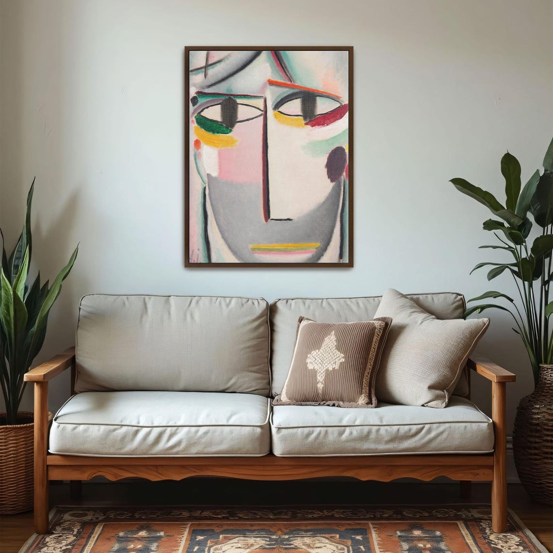Alexej von Jawlensky Abstract Head Colorful Eyes Portrait Poster - Image 5