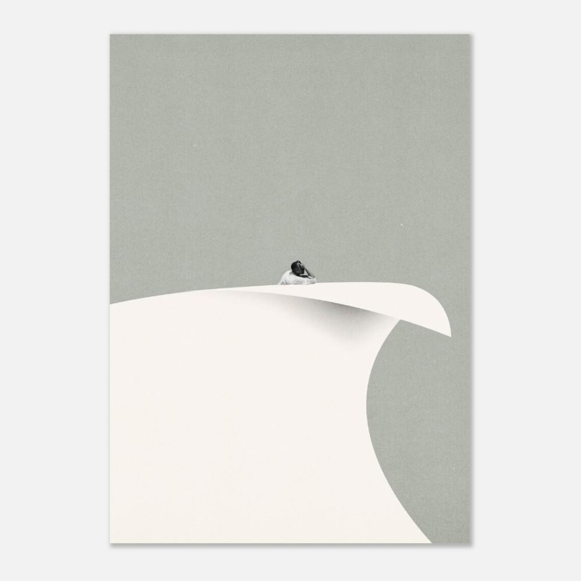 Ready To Turn The Page Japandi Art Print - Image 2