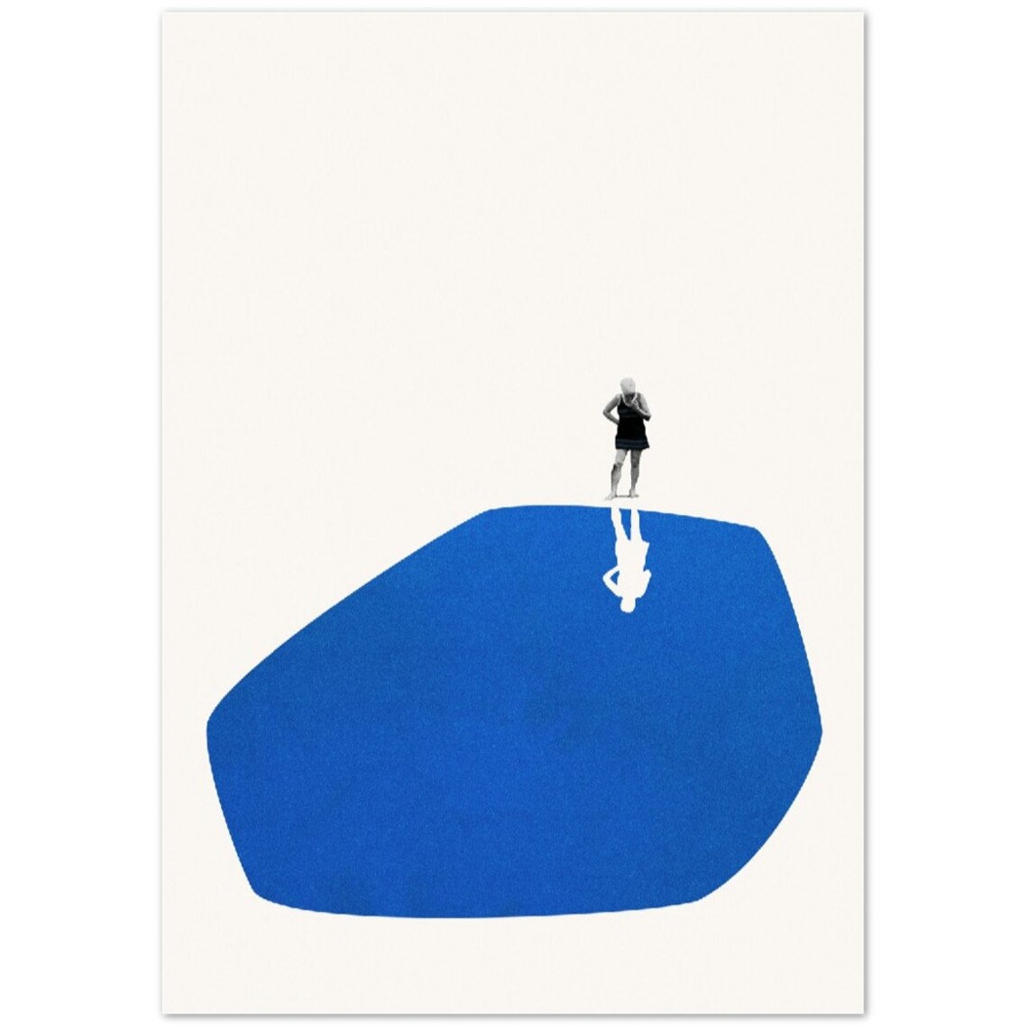 Self Reflection Abstract Art Print, Matte Collage - Image 2