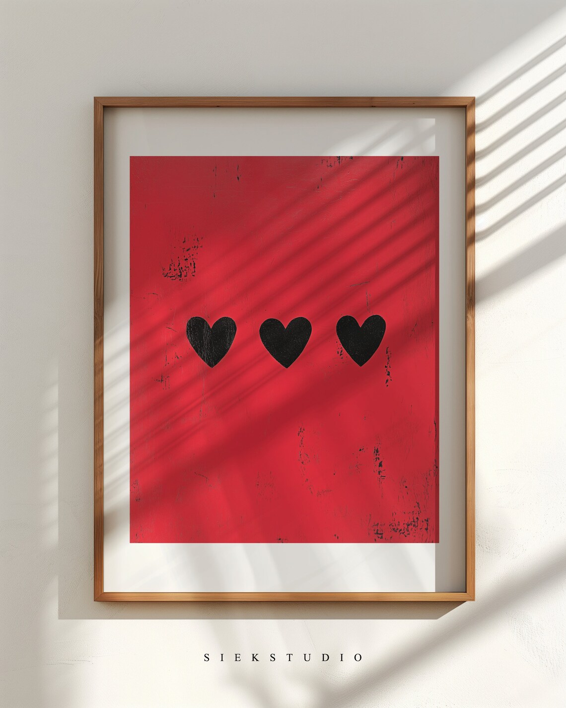Minimalist Heart Wall Art, Modern Love Poster - Image 3