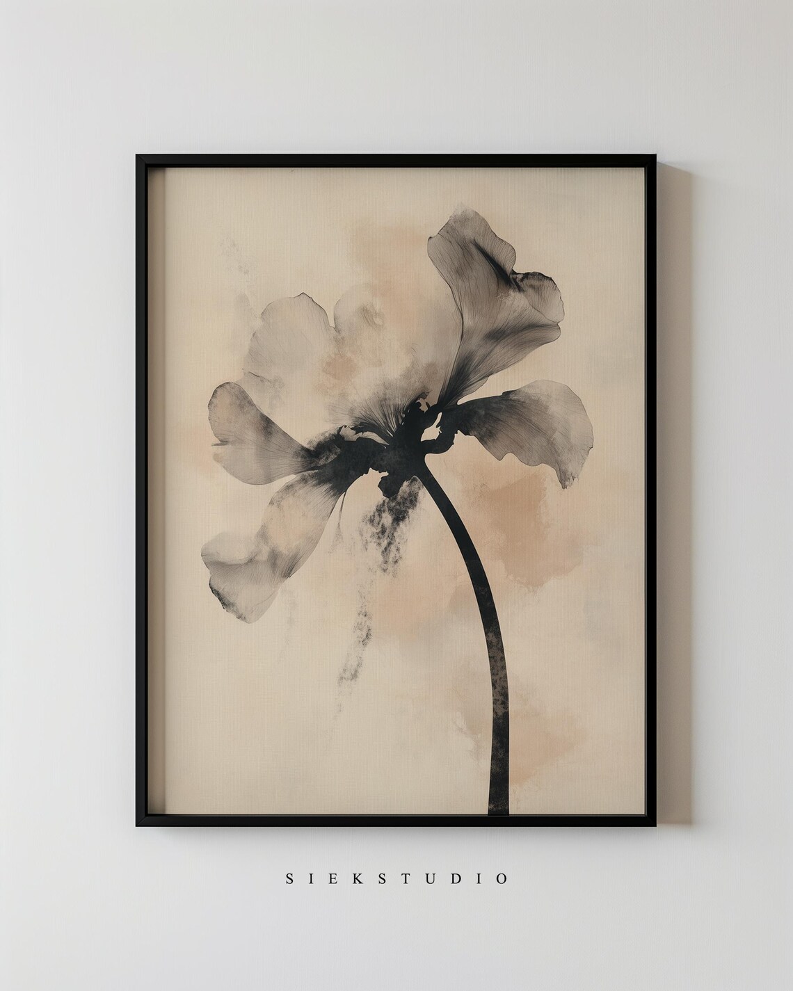Vintage Floral Minimalist Botanical Art Print