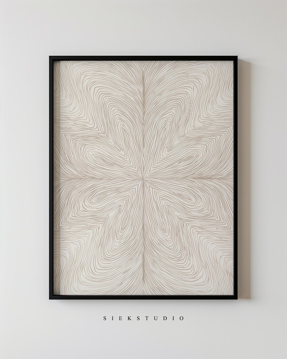 Minimalist Line Drawing Pattern, Abstract Art Print