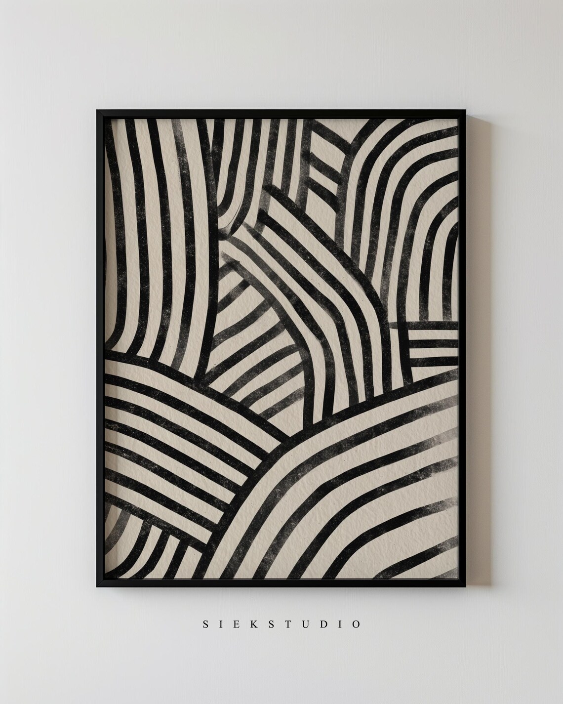 Abstract Line Drawing, Minimalist Wall Art Print