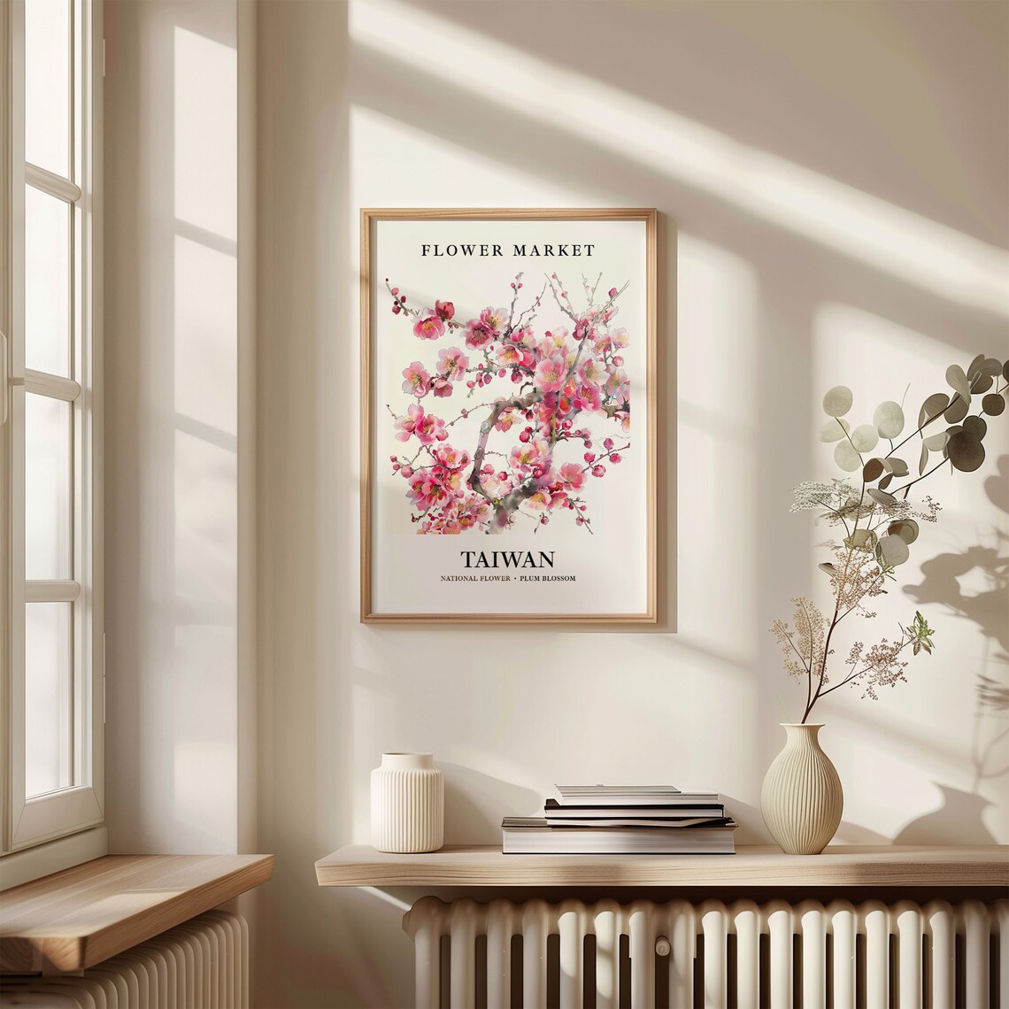 Taiwan National Flower Pastel Wall Art Print - Image 3