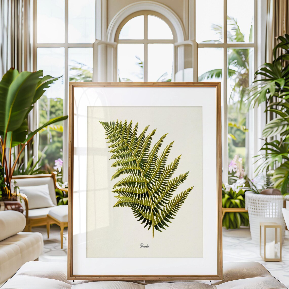 Bracken Fern Botanical Art Print, Nature Wall Decor - Image 3