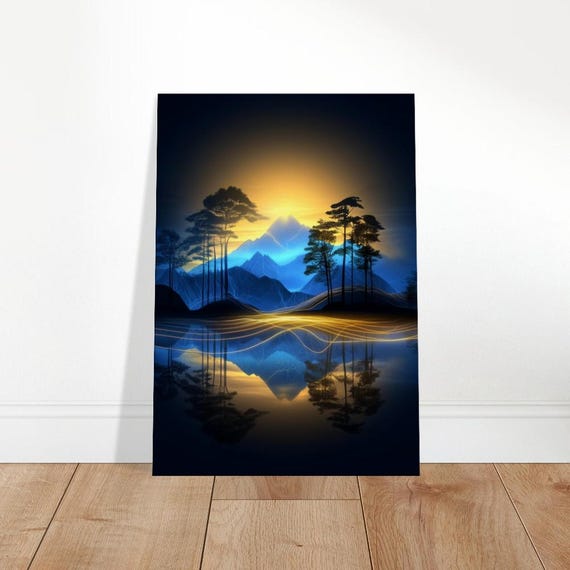 Horizon Canvas Art Modern Sunset Landscape The Contemporary Collection