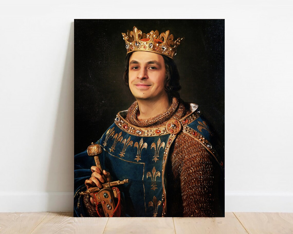 Custom Pharaoh Historical Portrait From Photo Egyptian King Art Poster - Image 4