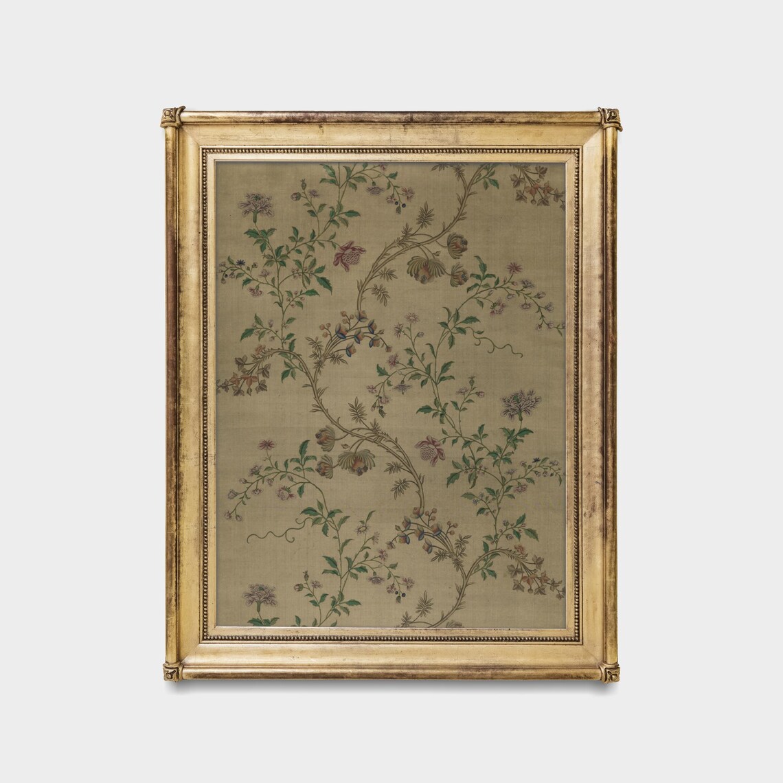 Antique Floral Textile, Vintage Botanical Art Print - Image 5