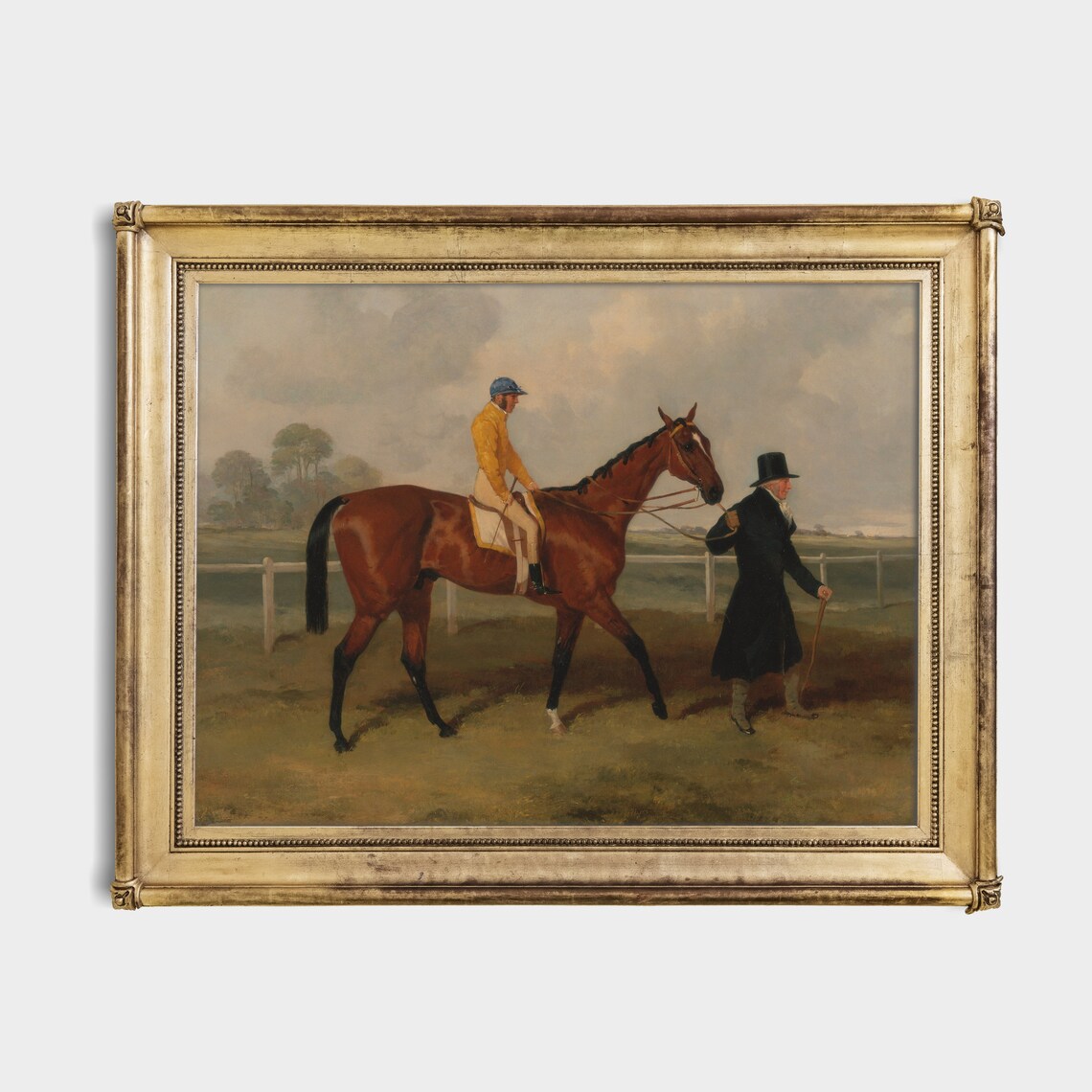 Racehorse and Jockey Vintage Thoroughbred Horse Racing Poster - Image 2