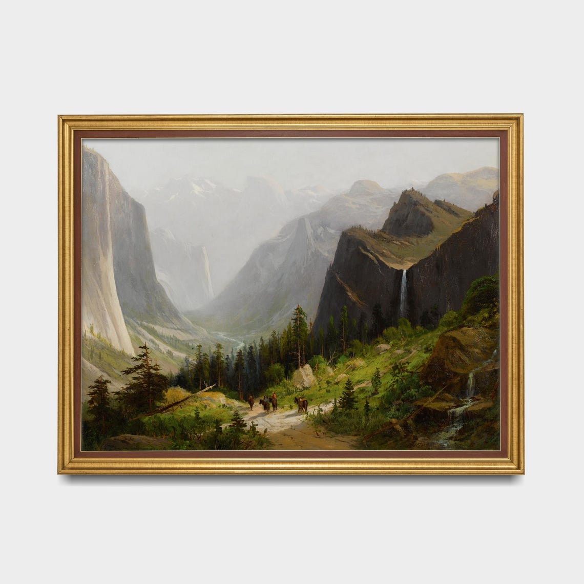Yosemite Valley Granite Cliffs and Waterfall Landscape Poster - Image 5