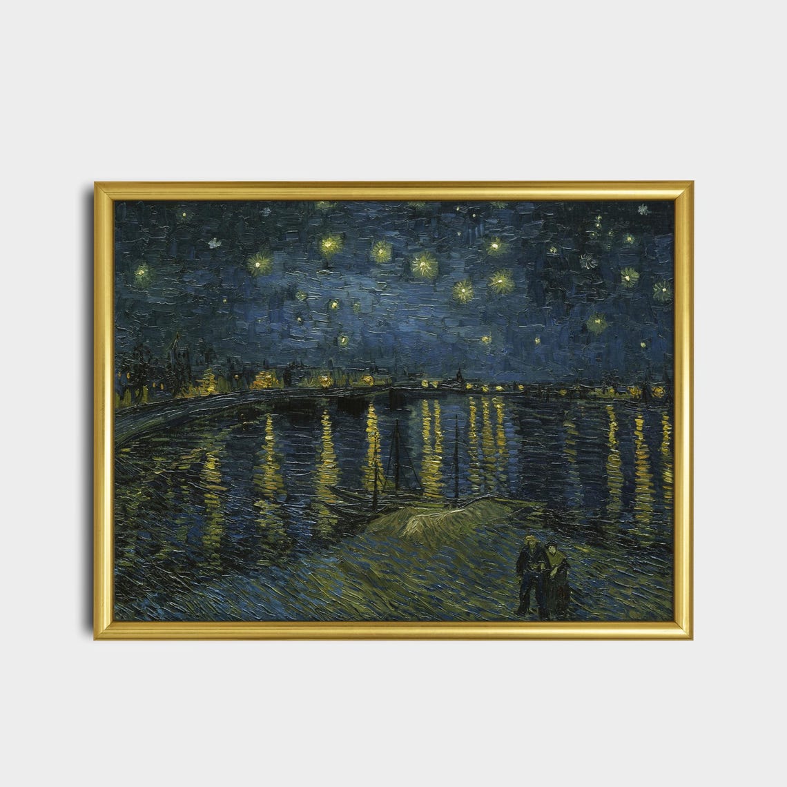 Van Gogh Starry Night Over the Rhone River Classic Art Poster - Image 2