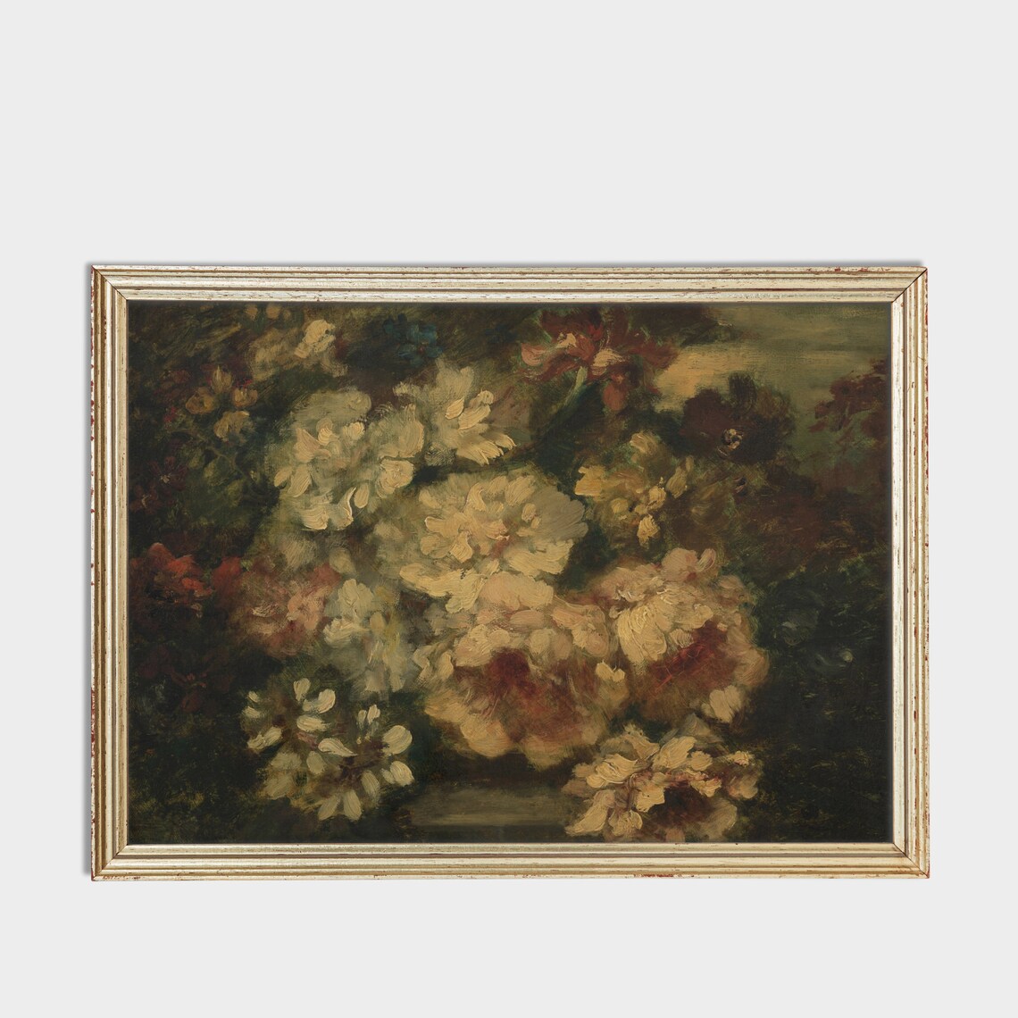 Vintage Still Life With Flowers, Farmhouse Floral Art Print - Image 3