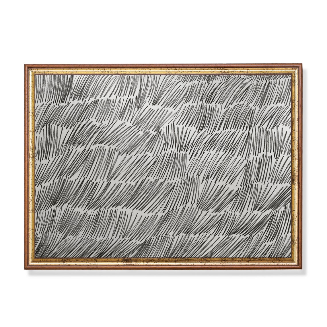 Black Ink Diagonal Stroke Abstract Sketch Modern Minimalist Poster - Image 5