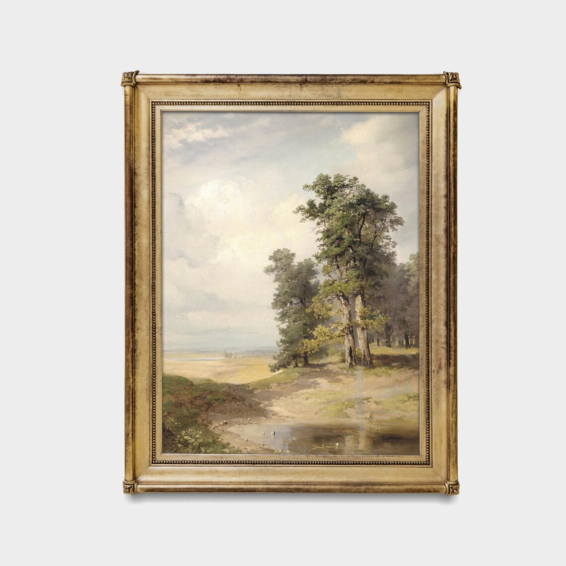 Vintage Summer Country Landscape, Farmhouse Art Print - Image 4