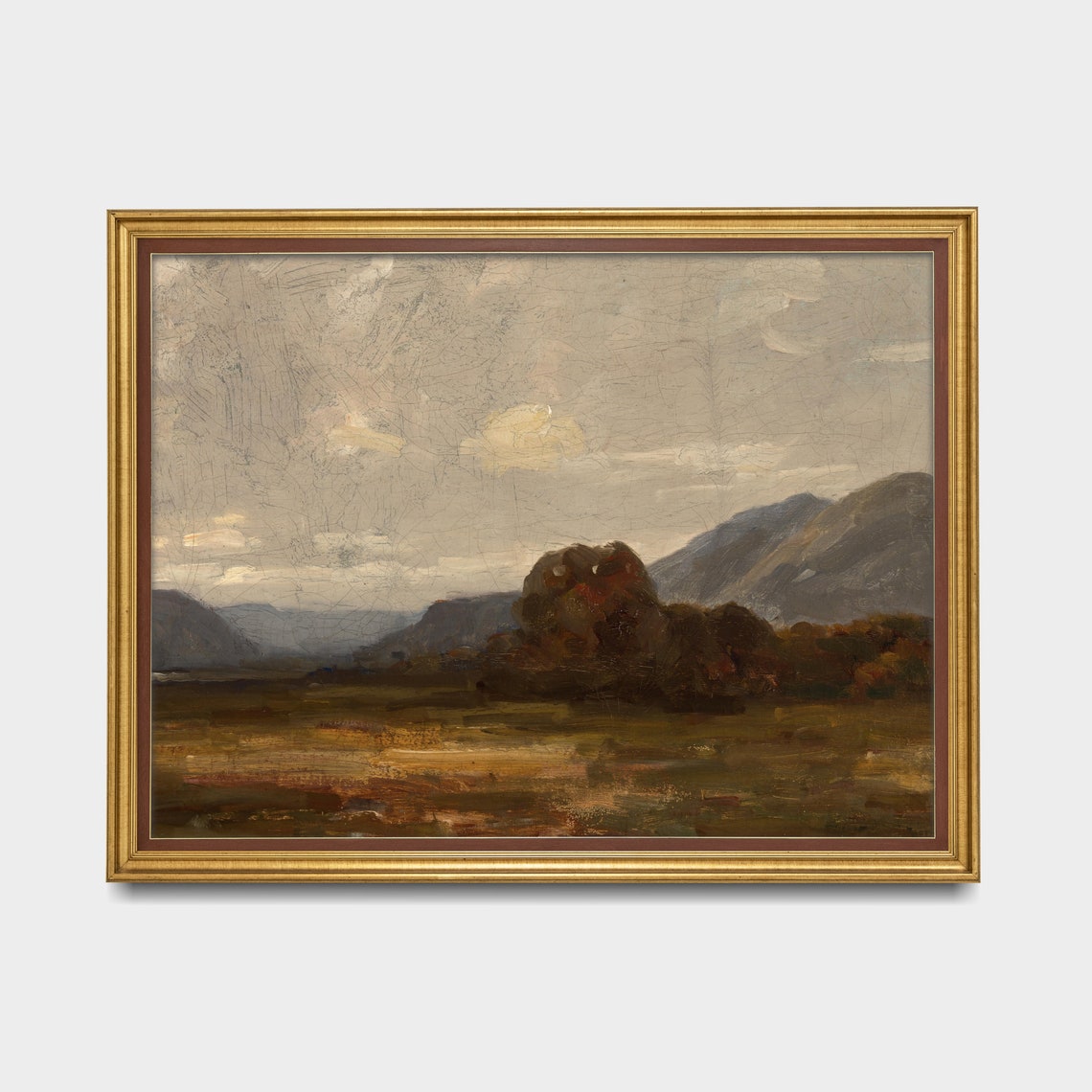 Vintage Fall Landscape Antique Autumn Prints Moody Rustic Print Wall Art Farmhouse Decor Fine Art - Image 2