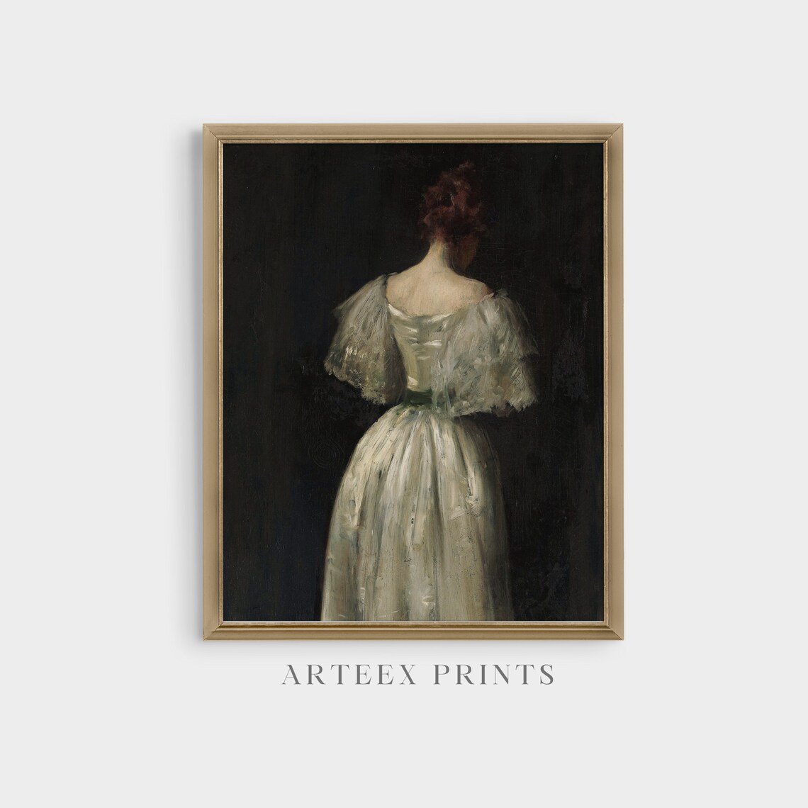 Vintage Woman Portrait Print, Moody Victorian Style - Image 3