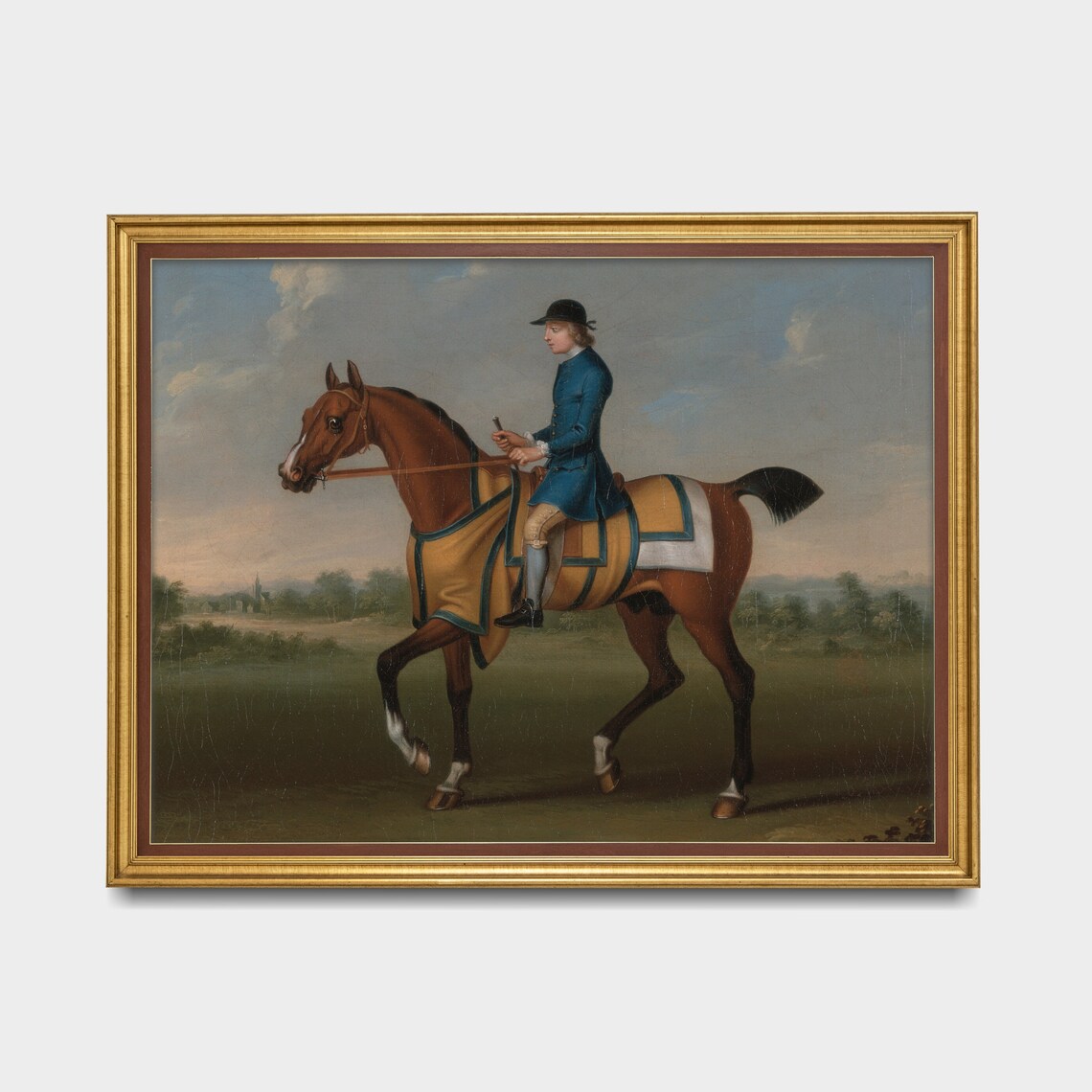 Vintage Horse Equestrian Art Print, Farmhouse Decor - Image 3