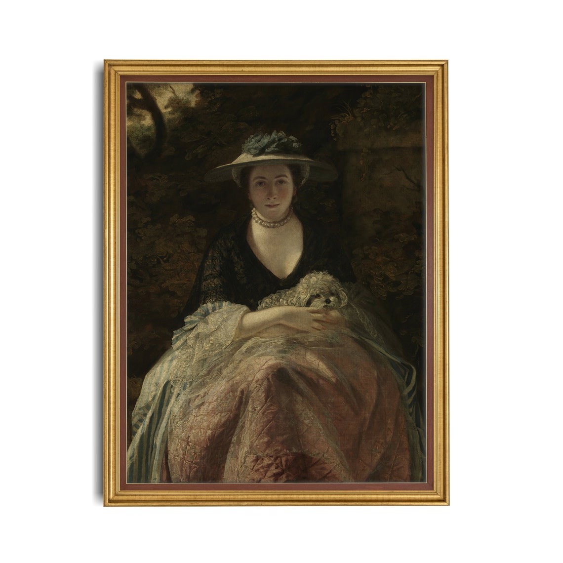 Printed And Shipped Vintage Portrait Painting Antique Oil Painting Print Victorian Print Woman Portrait Art Mailed Print - Image 2