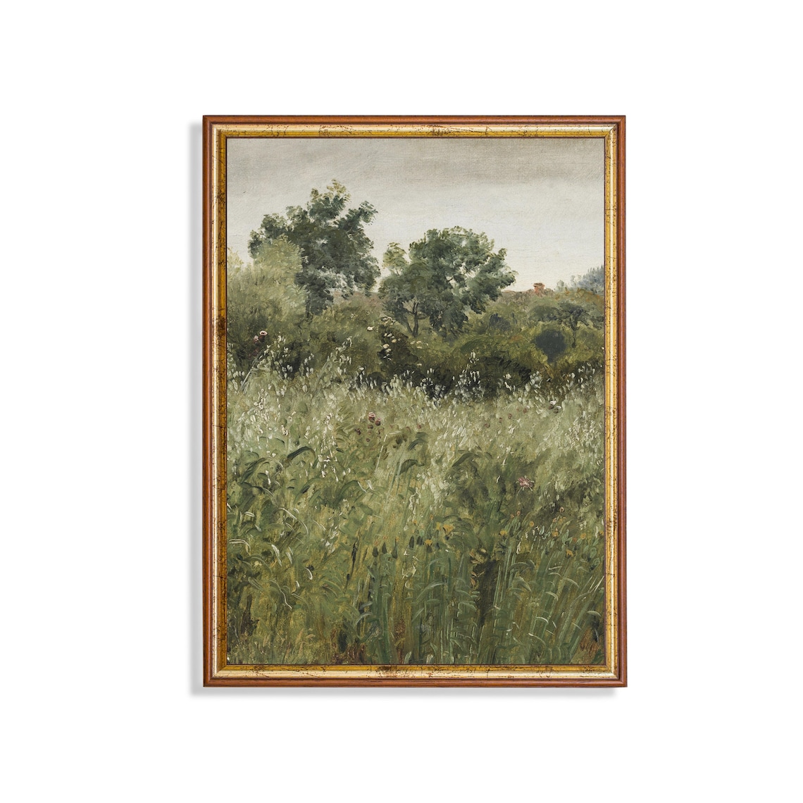 Vintage Country Landscape Farm Field Poster