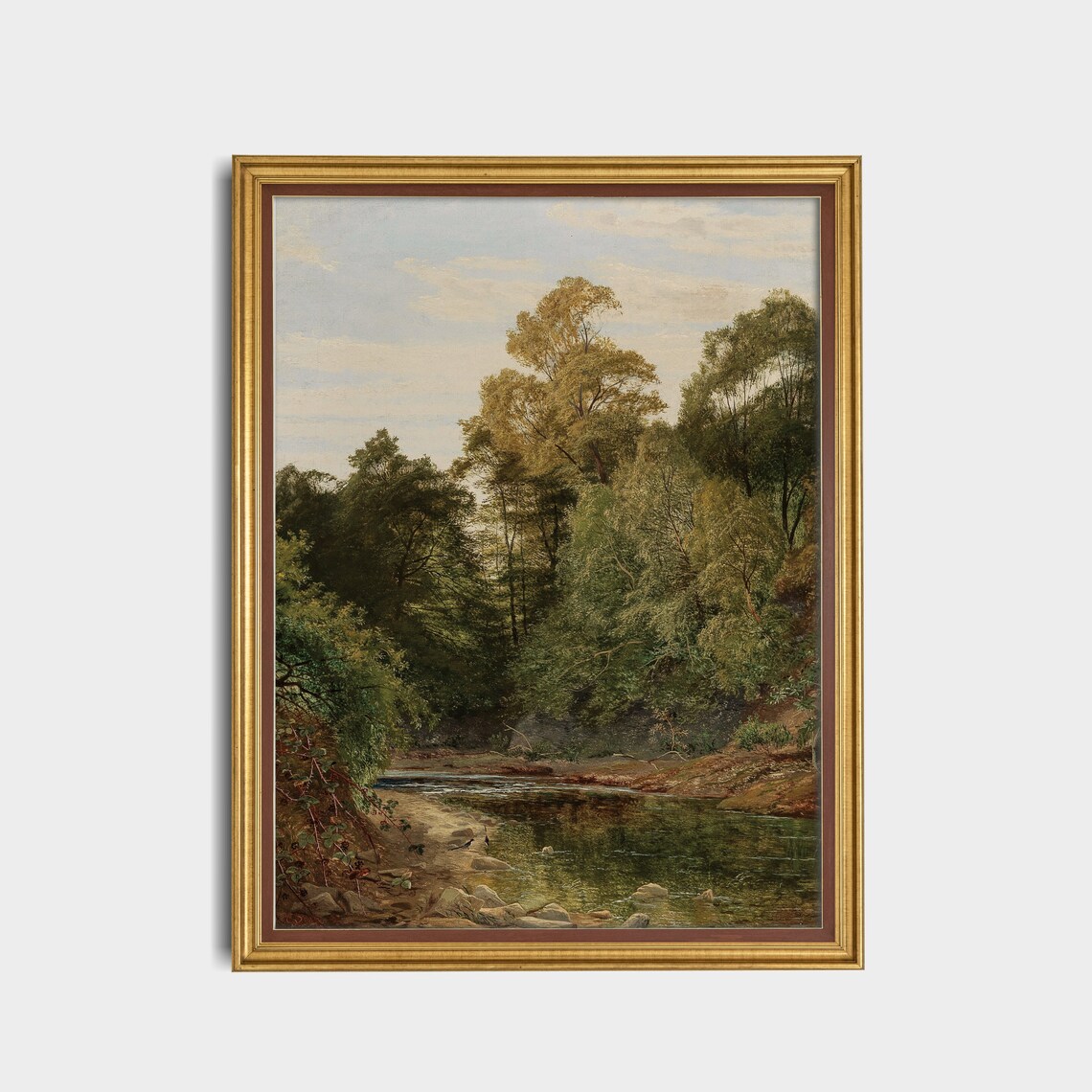 Rustic Moody Country Landscape Art Print - Image 3