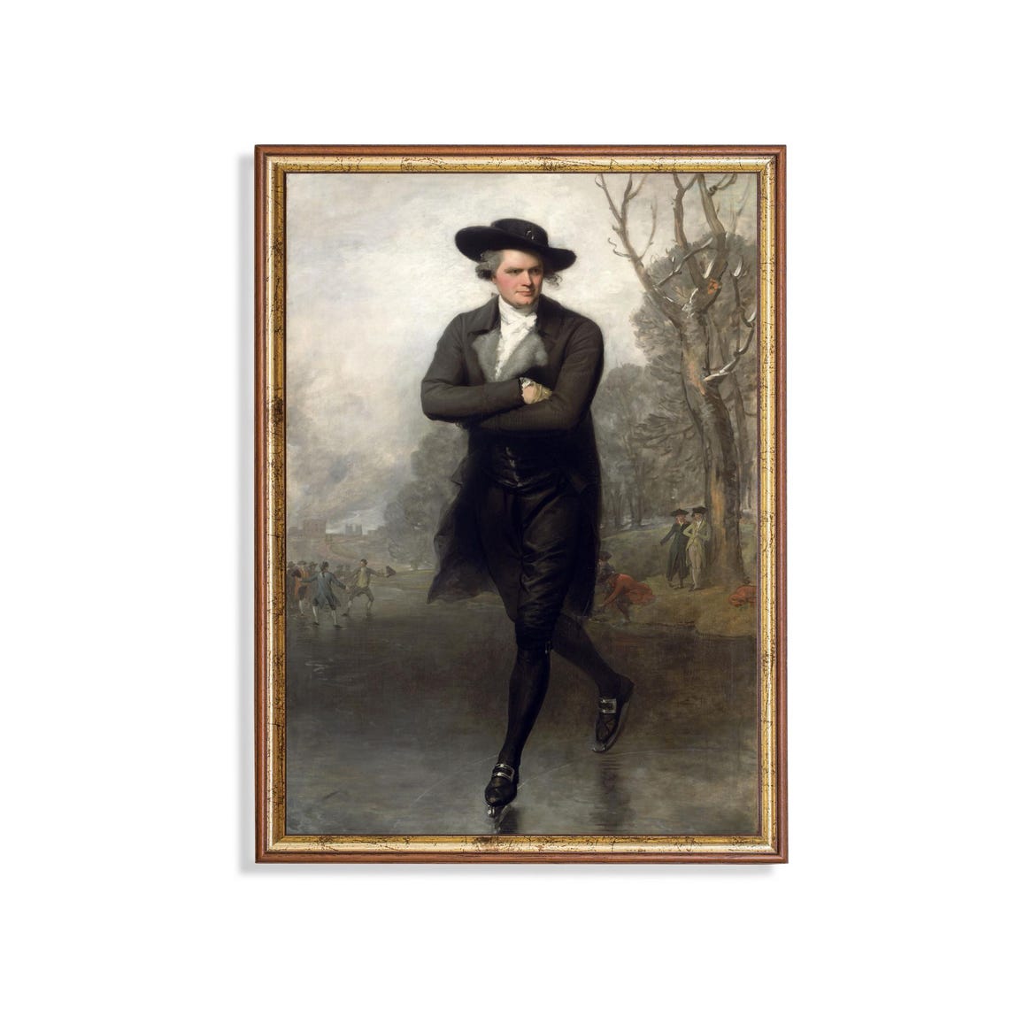 Gilbert Stuart The Skater Ice Skating Portrait Winter Art Poster