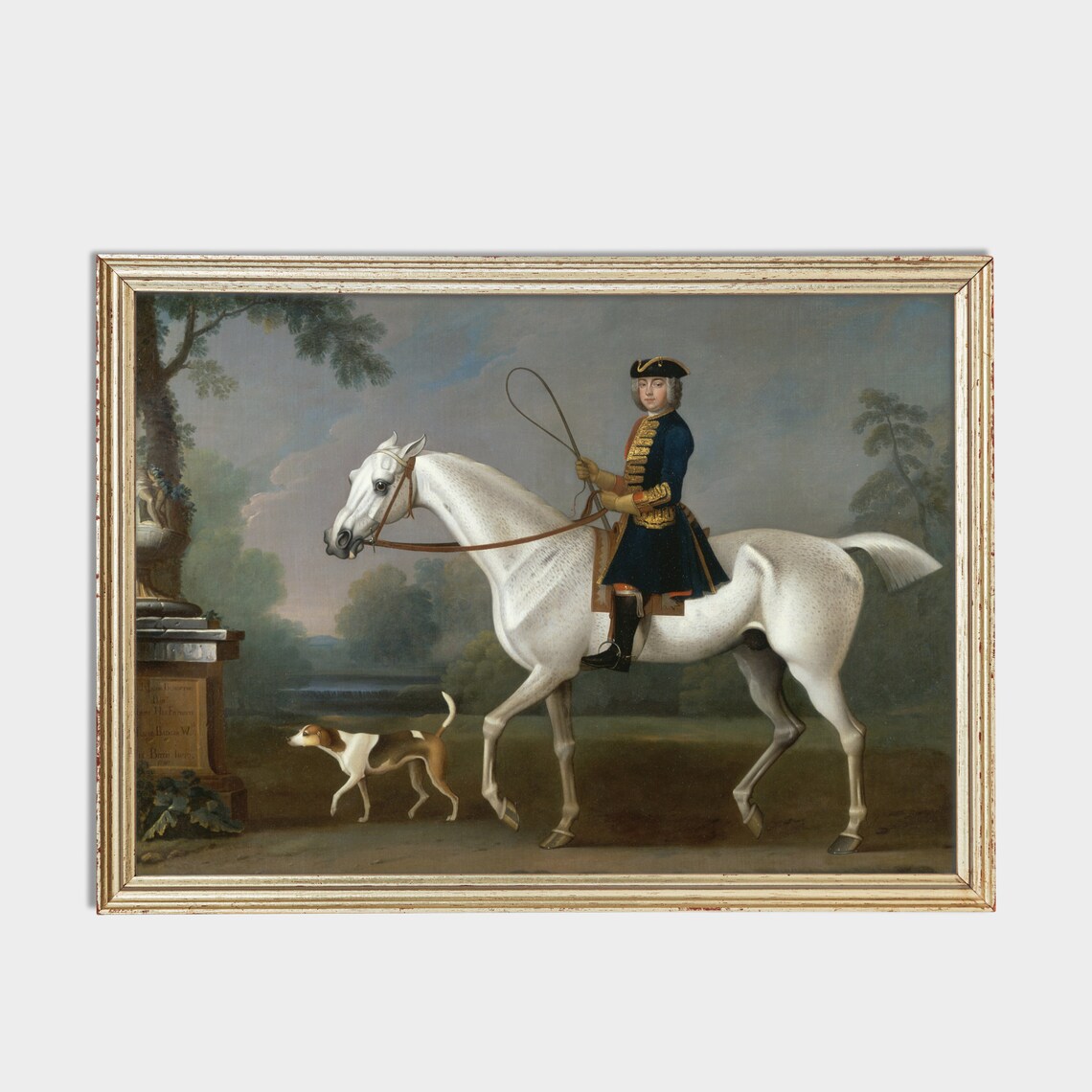 Vintage Horse Painting, Farmhouse Animal Wall Art - Image 2