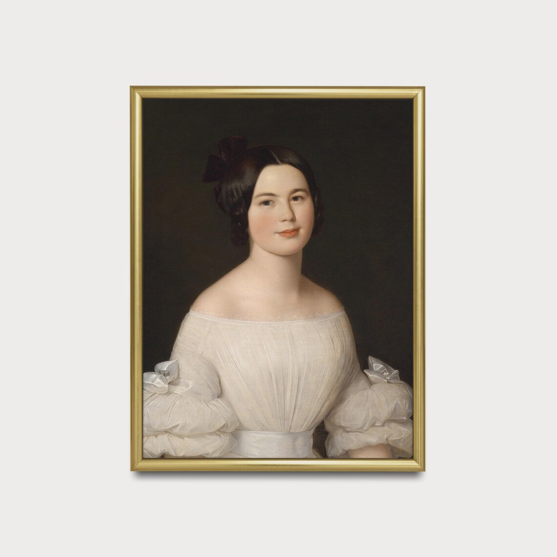 Vintage Woman Portrait Art Print, Victorian Style - Image 4