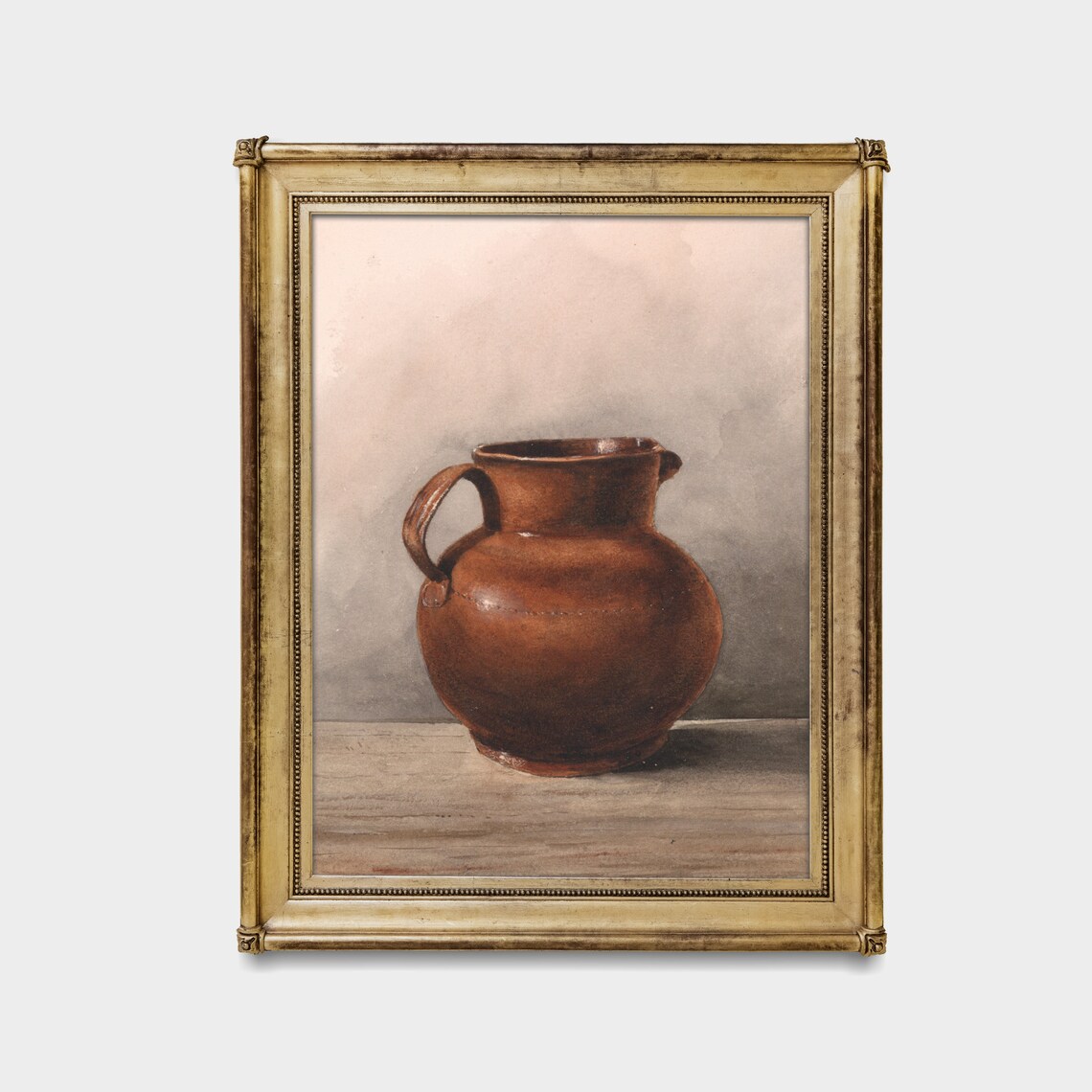 Vintage Still Life With Jug, Farmhouse Art Print - Image 2