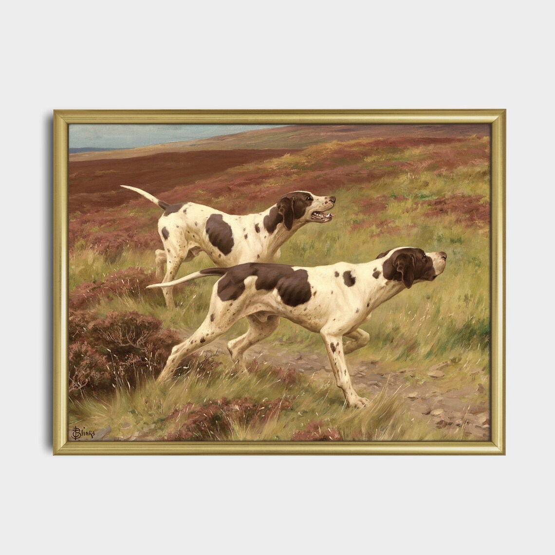 Vintage Dogs Painting Antique Animal Art Print - Image 3