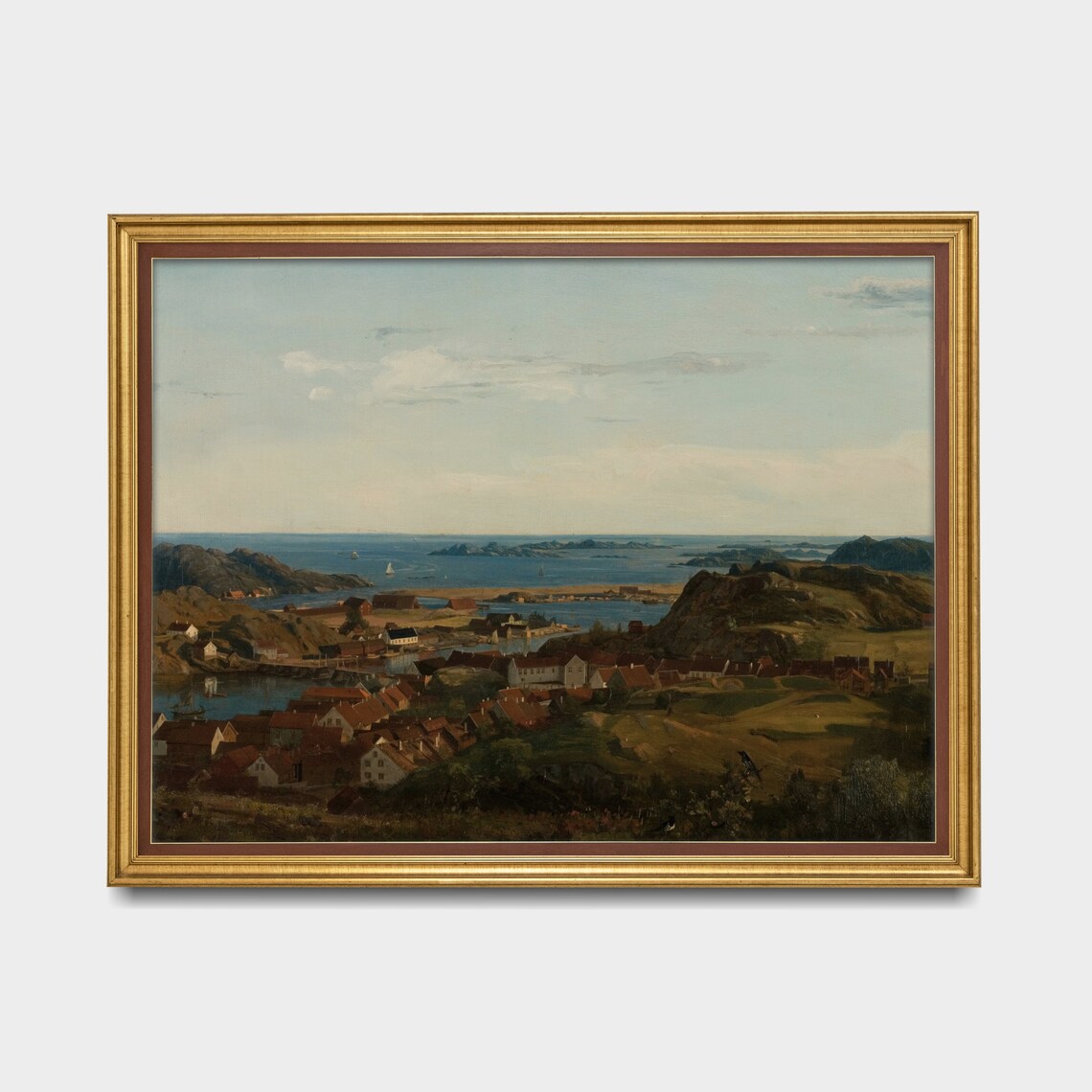Vintage Coastal Seascape, Antique Beach Art Print - Image 3
