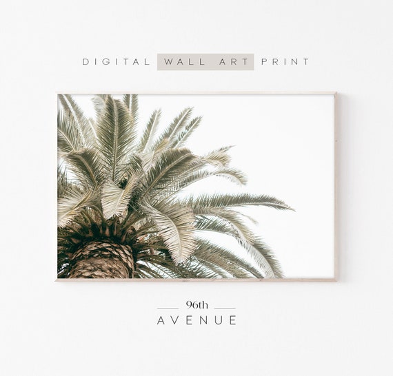 Palm Tree Print, Tropical Beach Art Print