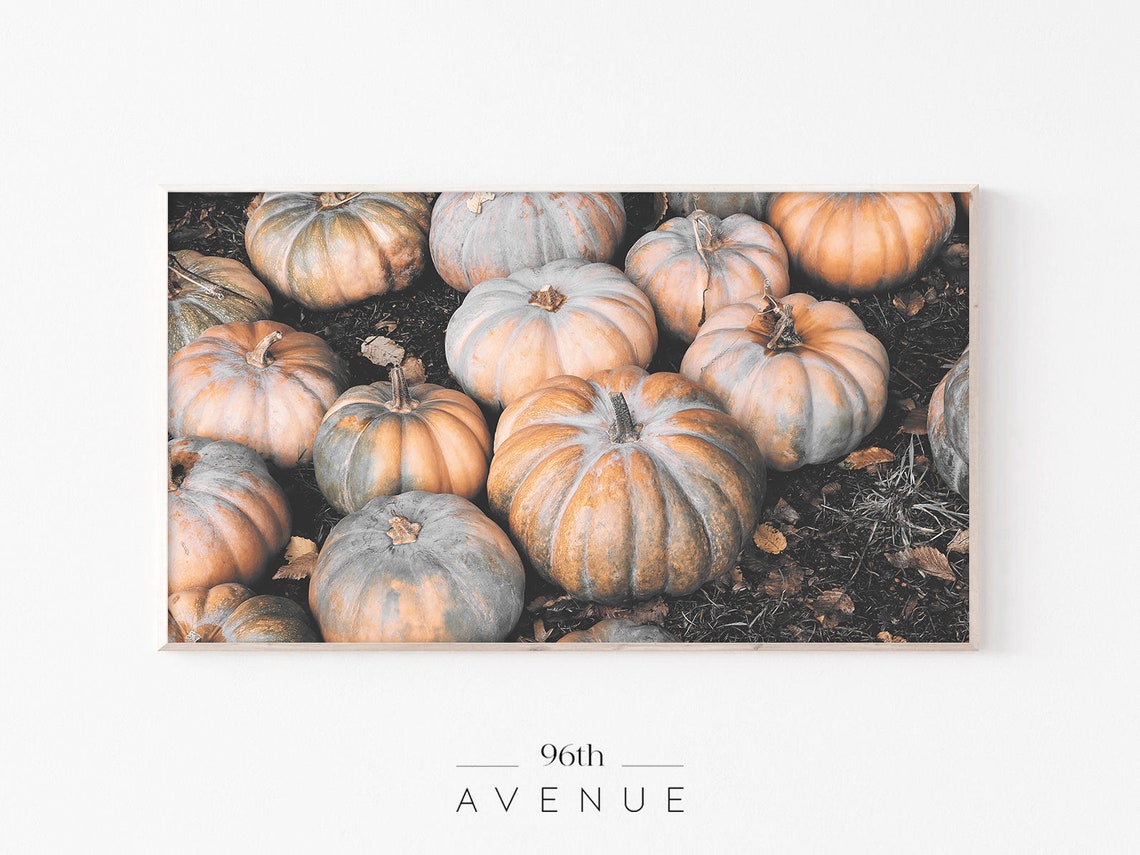 Pumpkins TV Art, Halloween Art Print