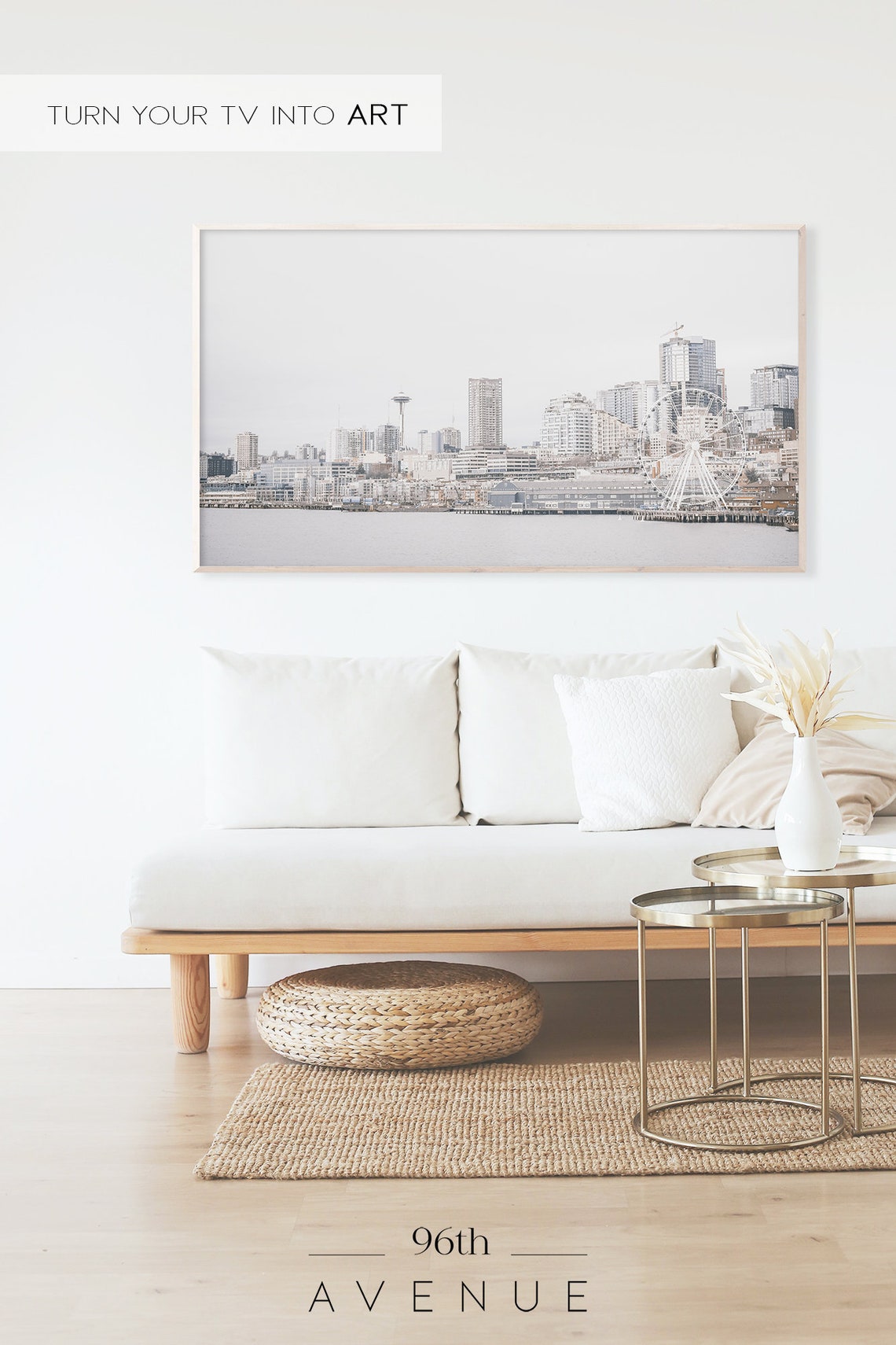 Seattle Cityscape Travel Poster - Image 2
