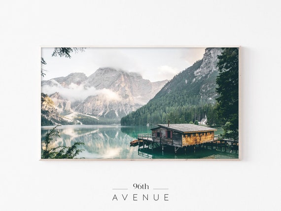 Mountain Lake Travel Art Print