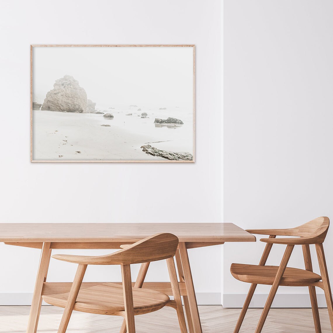 Cannon Beach Nordic Poster, Oregon Coast Travel Art - Image 2