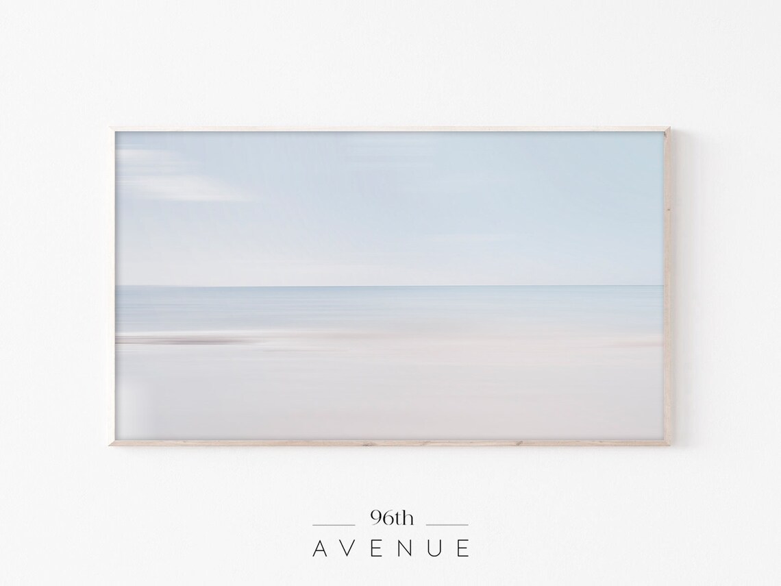 Coastal Beach Ocean TV Art, Wall Art Print