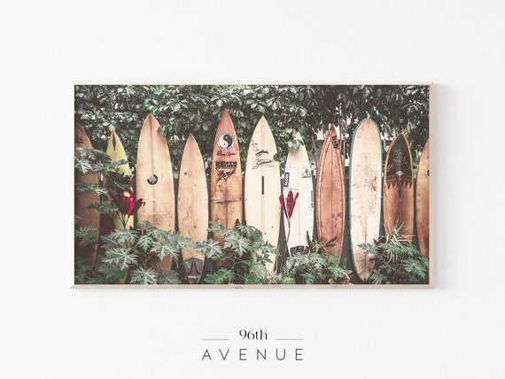 Frame Tv Art Surf Art For Tv Surf Boards Art For Tv Frame Tv Art Beach Tropical Frame Tv Instant