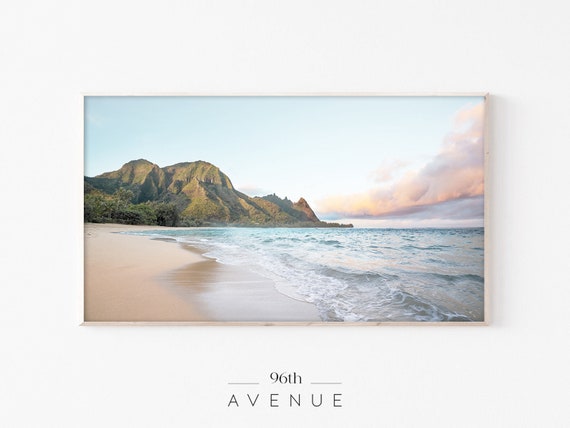 Tropical Beach Landscape, Wall Art Print