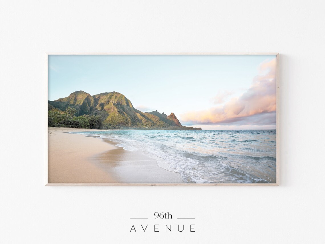 Tropical Beach Landscape, Wall Art Print