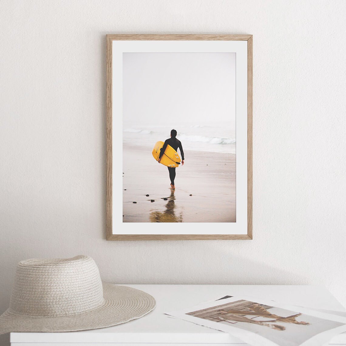 Retro Surfboard Beach Surf Photography Print - Image 2